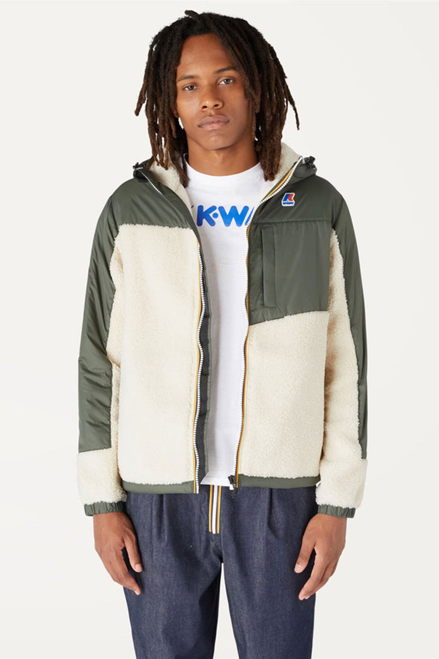 K-WAY Polaire Neige Orsetto green