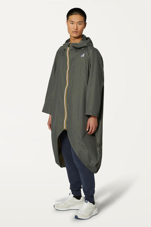 K-Way Le Vrai Unisex Poncho Green Blackish