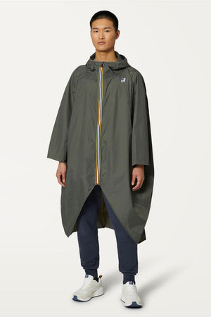 K-Way Le Vrai Unisex Poncho Green Blackish