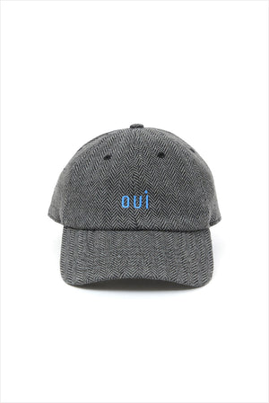 Clare V Oui Wool Baseball Hat Black/White