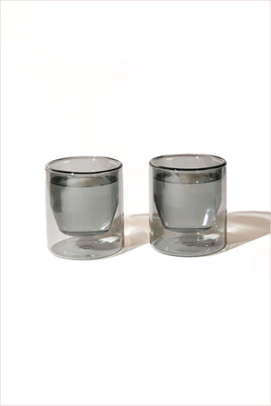 Double-Wall Glasses Gray