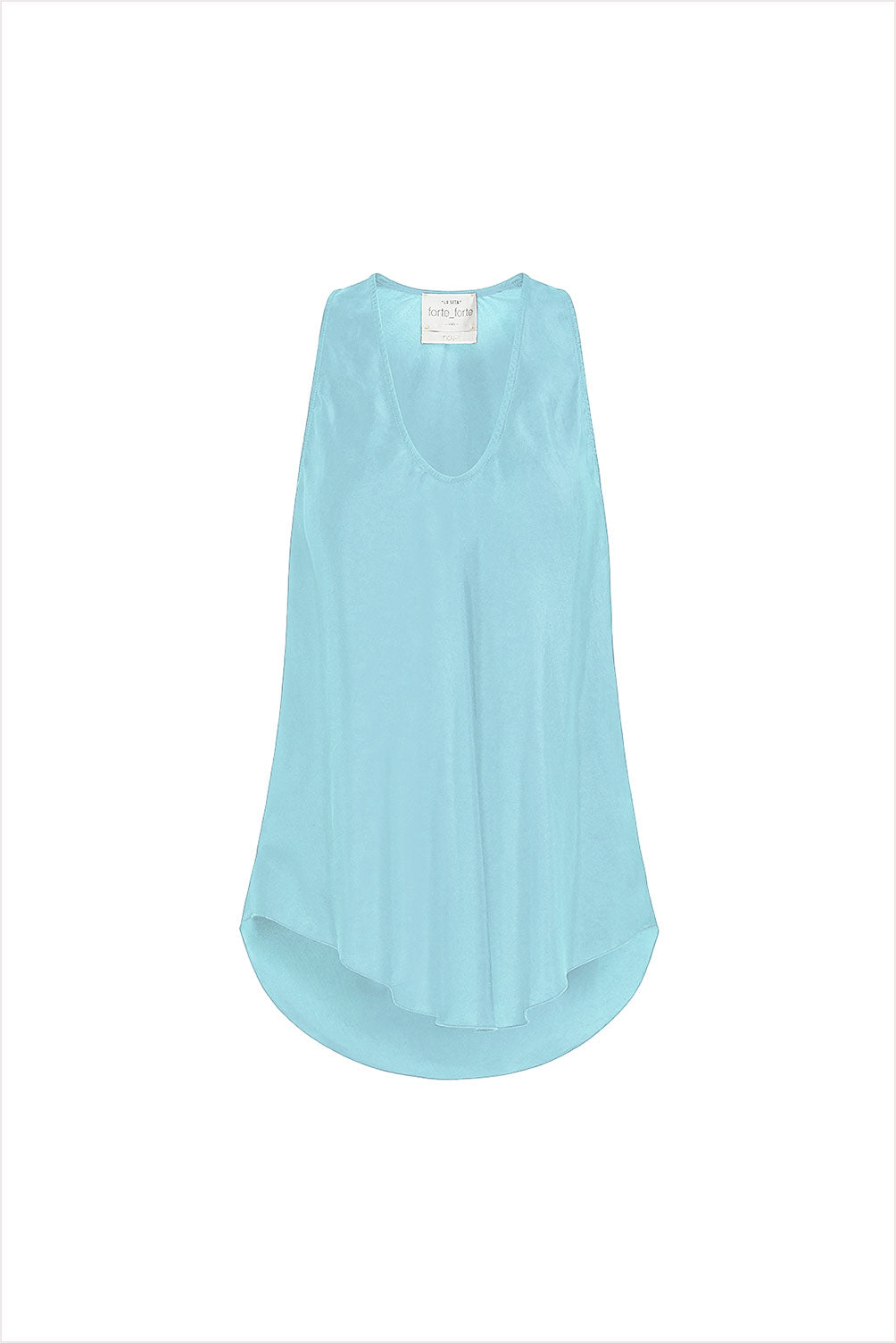 forte_forte Habotai Silk Essential Top Acqua