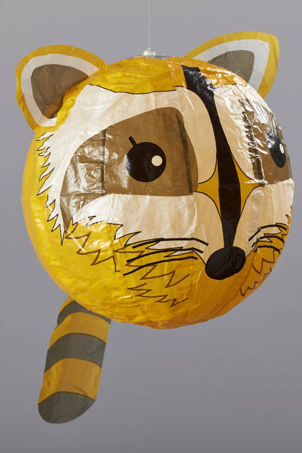 Japanese Paper Balloon Raccoon Card