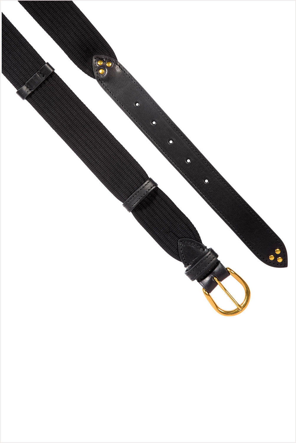 Jerome Dreyfuss Ceinture Sangle Large Noir Brass