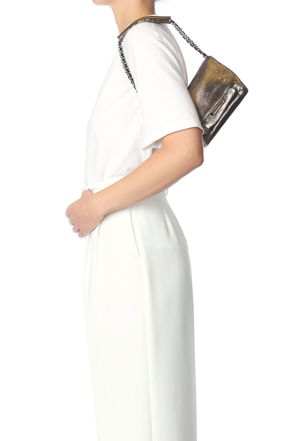 Jerome Dreyfuss Lulu S Lame Champagne