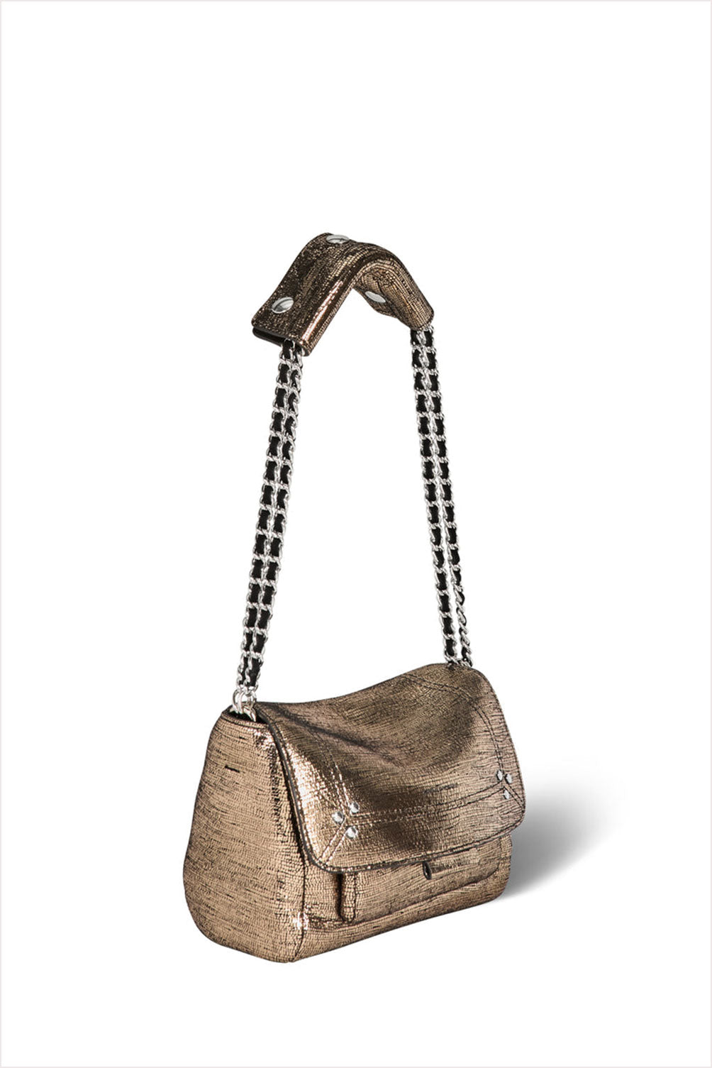 Jerome Dreyfuss Lulu S Lame Champagne