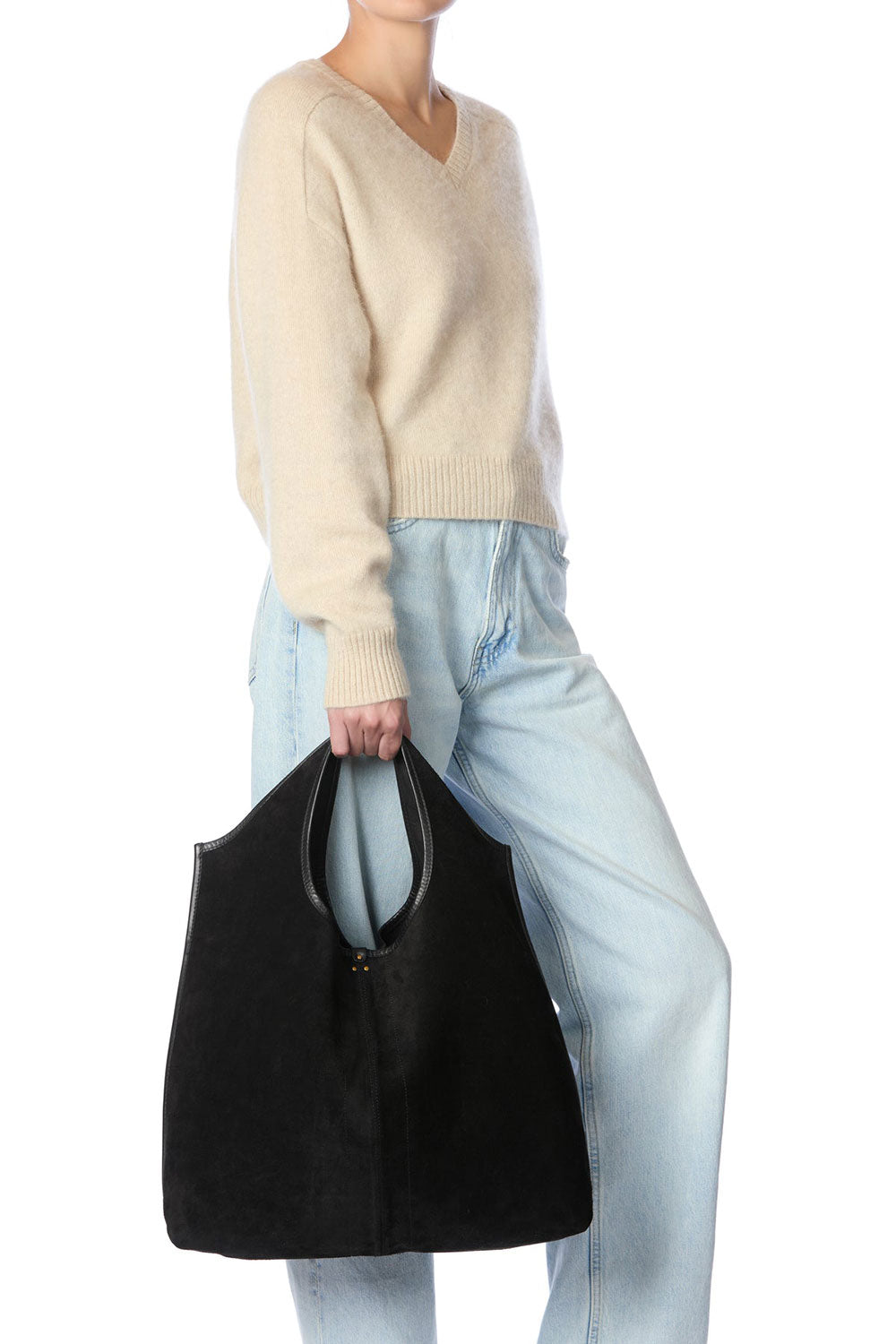 Jerome Dreyfuss Paco Split Suede Noir