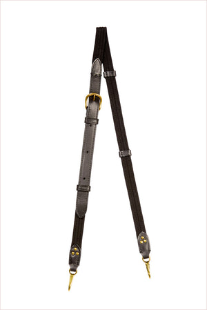 Jerome Dreyfuss Bandouliere Sangle Fine Noir Brass