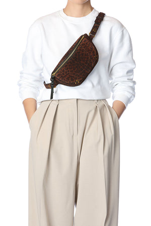 Jerome Dreyfuss Lino banane Imprime Leopard Natural