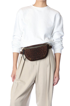 Jerome Dreyfuss Lino banane Imprime Leopard Natural