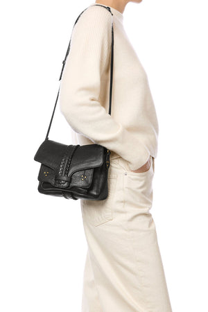 Jerome Dreyfuss Harry S Goatskin Noir Graine