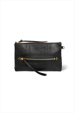 Jerome Dreyfuss Lucky Clutch L Noir Brass