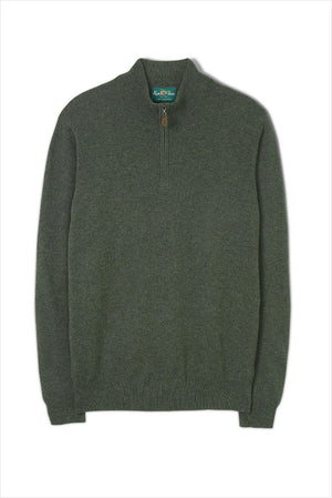 Alan Paine Hanbury Half Zip Sweater Rosemary