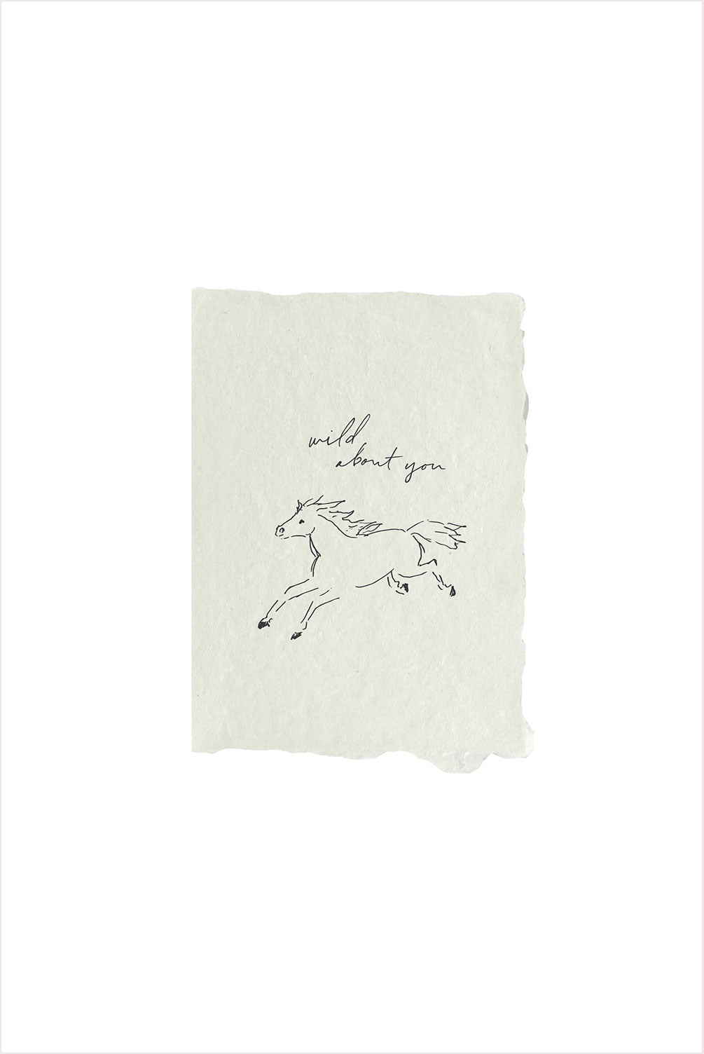 Horse Wild About You Card