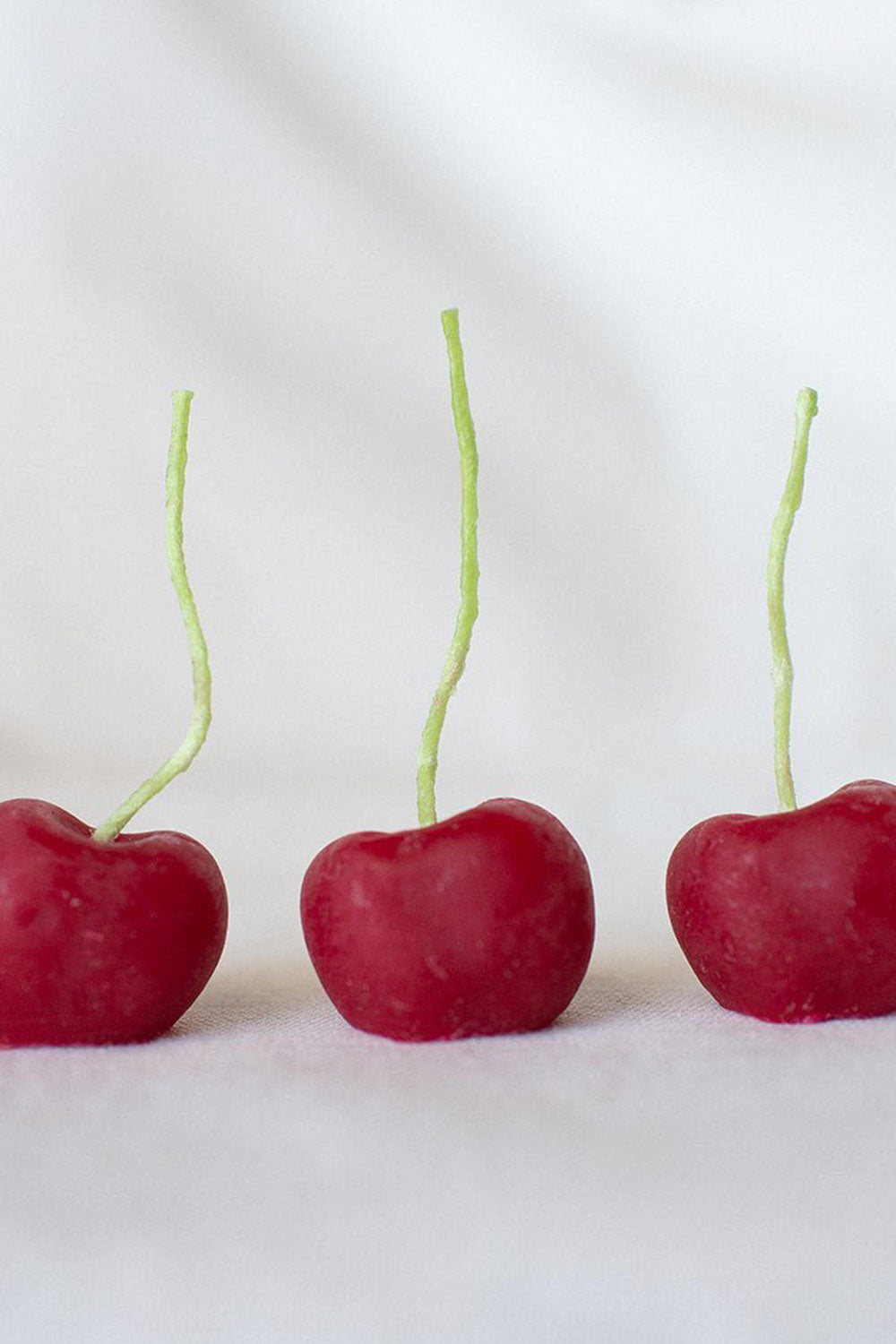 Beeswax Cherry Birthday Candles - 10 Pack