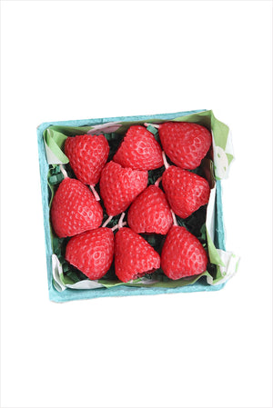 Beeswax Raspberry Birthday Candles - 10 Pack