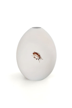 Nymphenburg Goose Egg White Bisque Insect 10cm