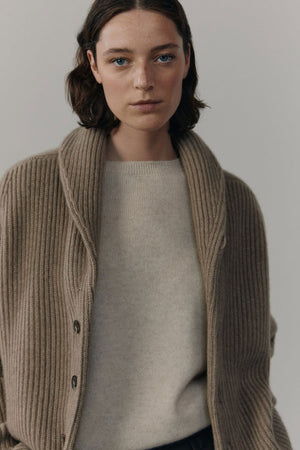 Begg x Co Mini Yacht Sweater Brown Undyed