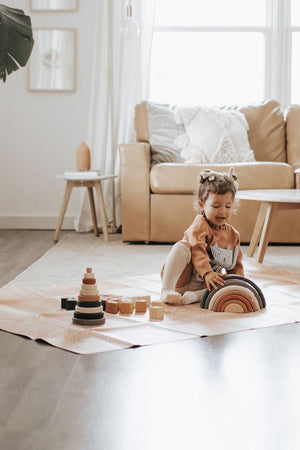 Wooden Rainbow Toy Arch Earth