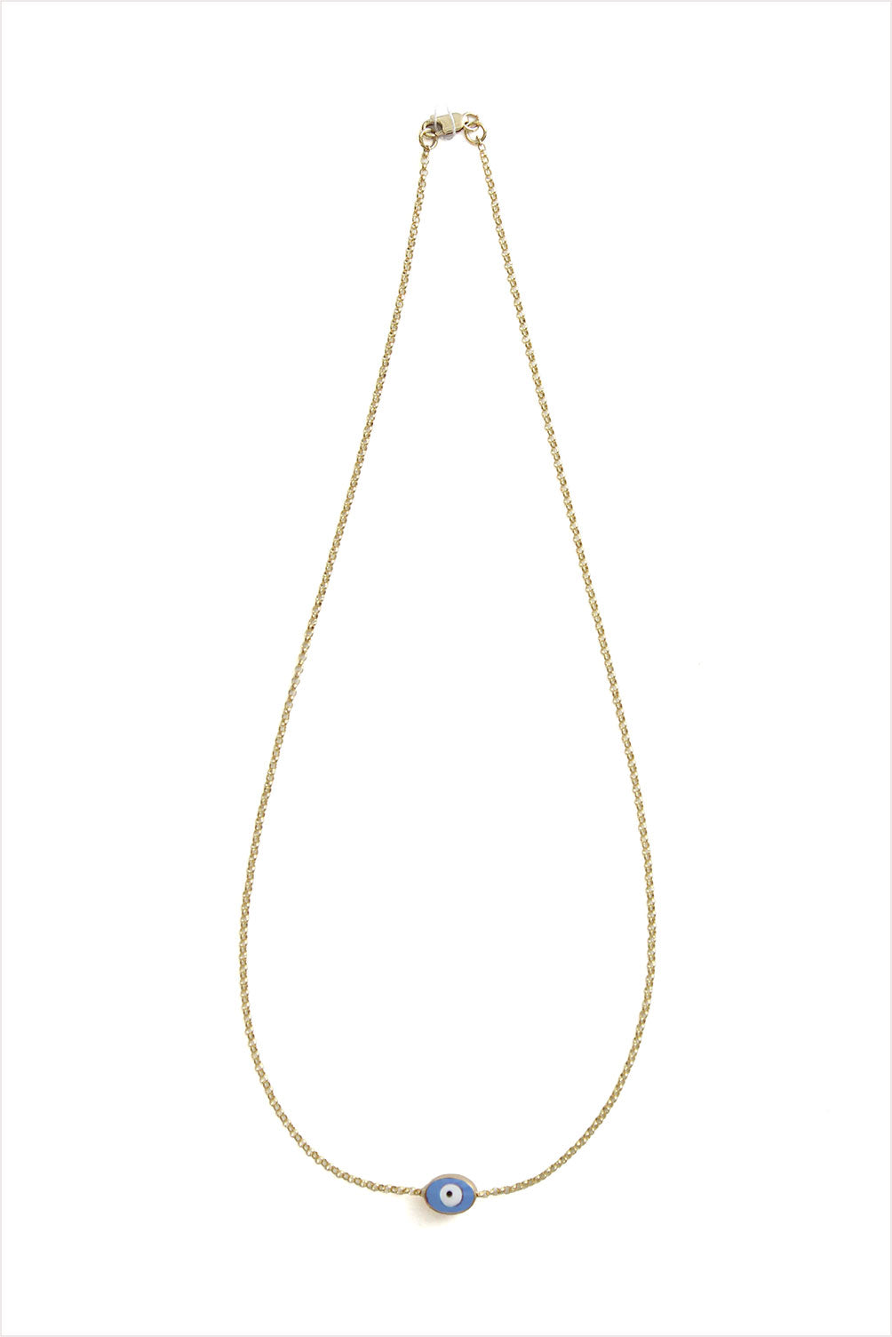 Enamel Evil Eye Necklace