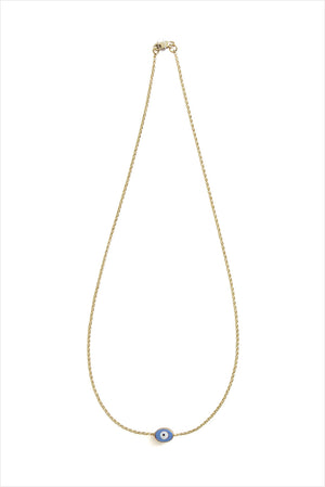 Enamel Evil Eye Necklace
