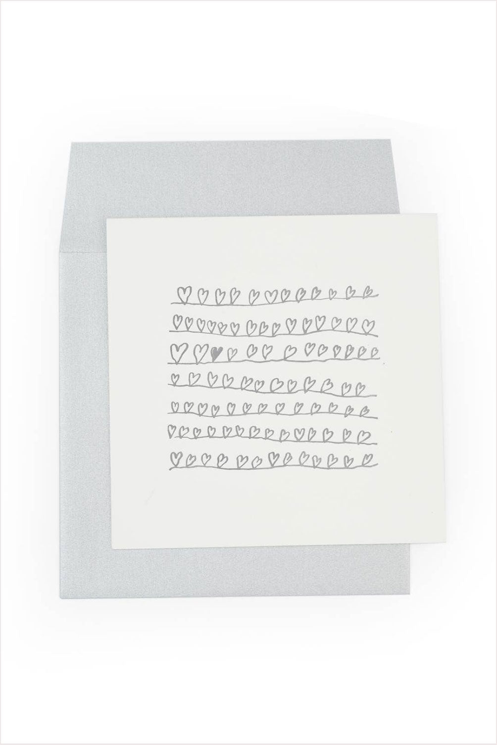 Hearts on a Wire Notecard