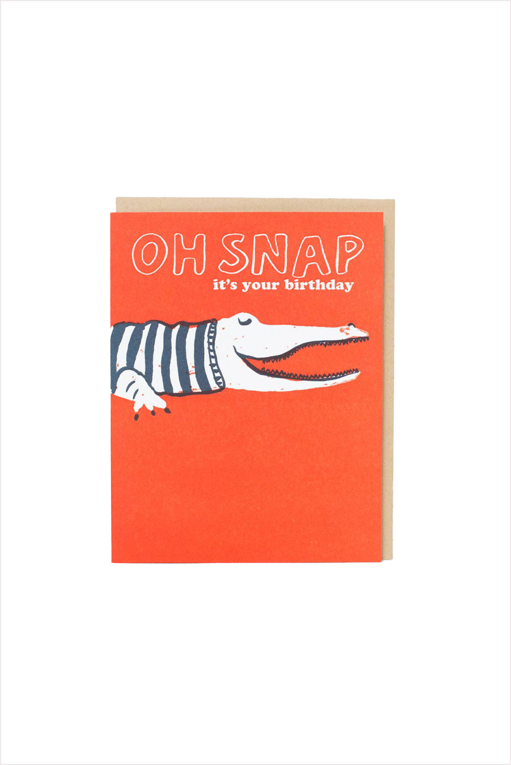 Oh Snap Crocodile Birthday Card