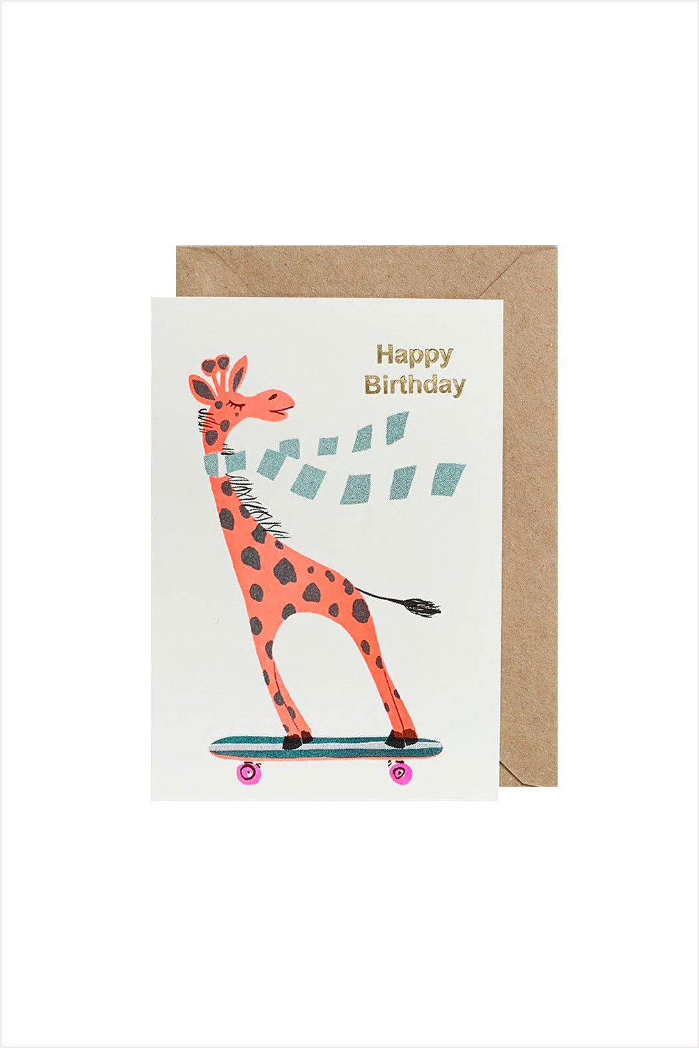 Happy Birthday Giraffe Card