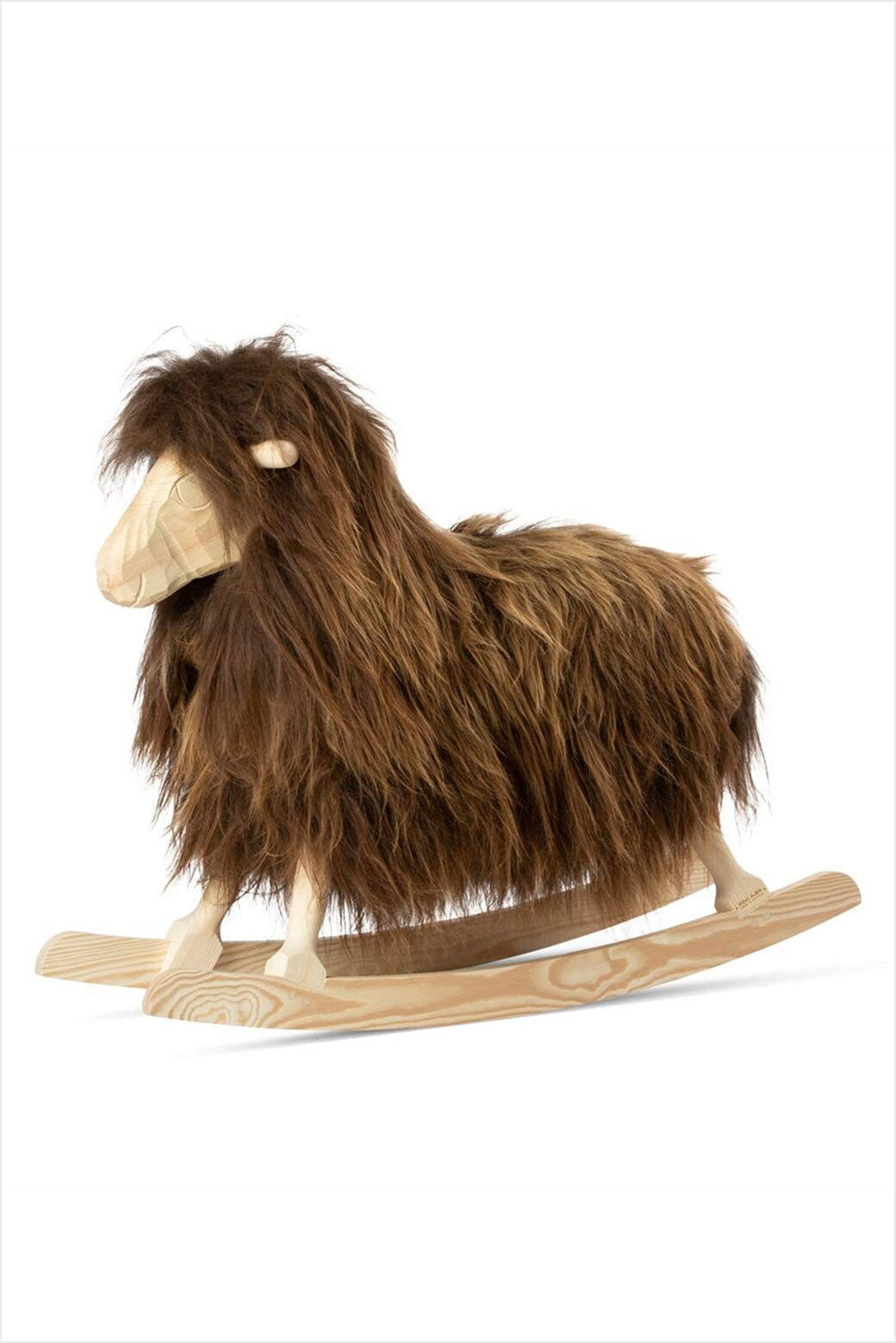 Rocking Sheep Large Rusty Brown