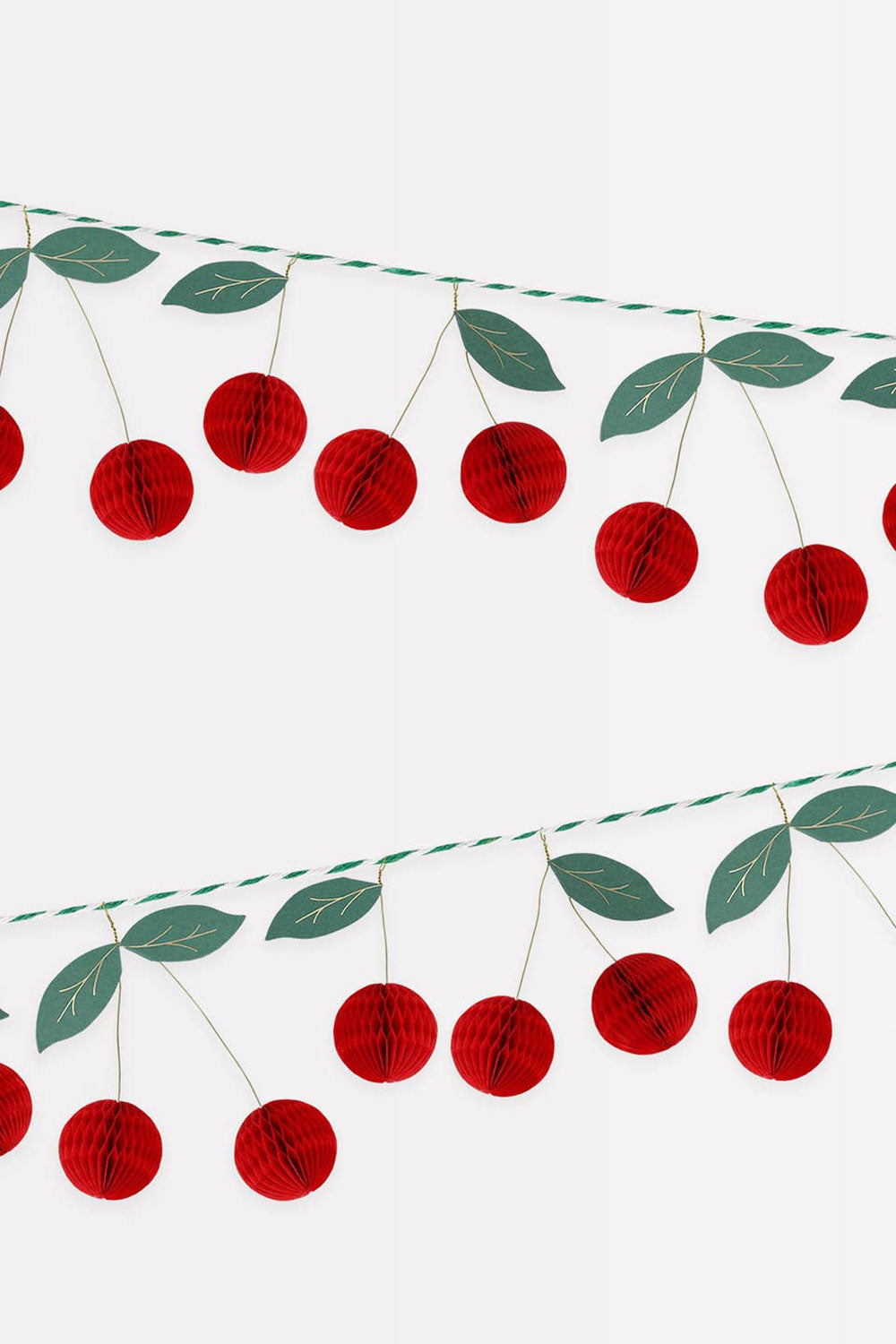 Cherry Honeycomb Garland