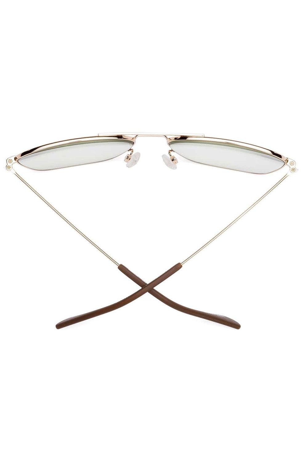 Hooper Reading Glasses Polished Gold Green
