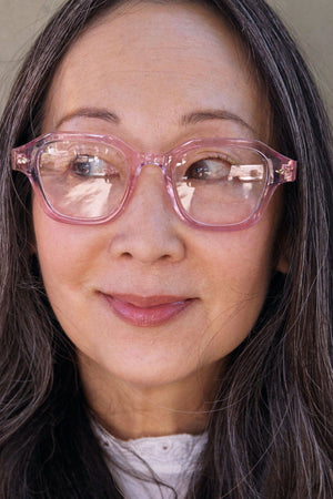 Kincaid Reading Glasses Polished Clear Pink