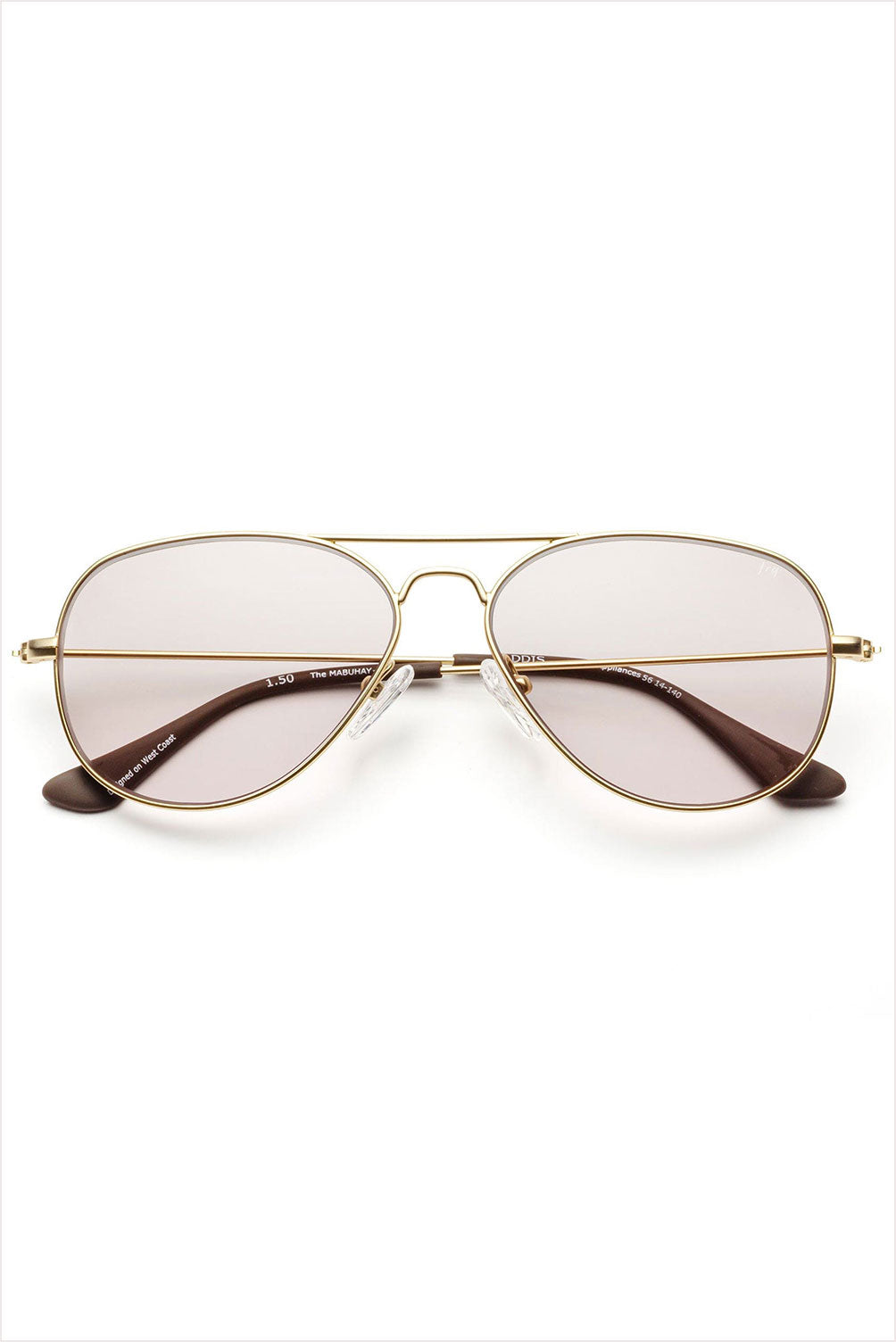 Mabuhay Reading Glasses Matte Gold Charcoal