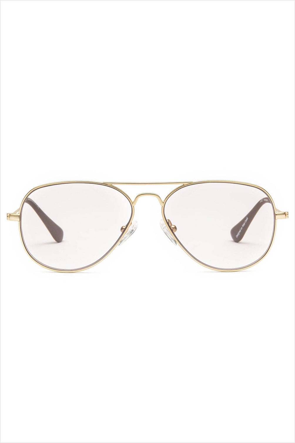 Mabuhay Reading Glasses Matte Gold Charcoal
