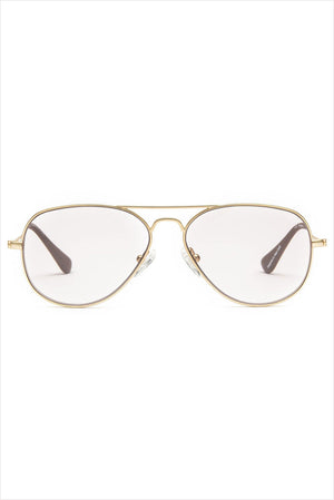 Mabuhay Reading Glasses Matte Gold Charcoal