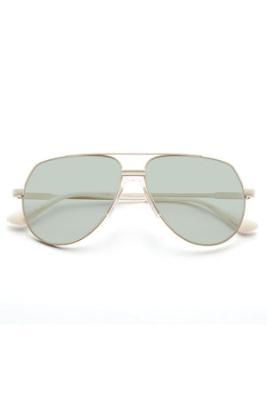 Montoya Reading Glasses Vintage White Light Green