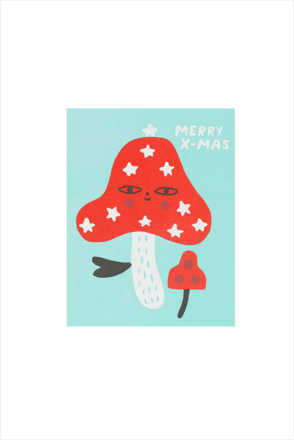 Merry X-Mas Mushroom Card
