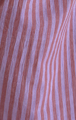 Two New York Viola Long Caftan Rouge Purple Stripe