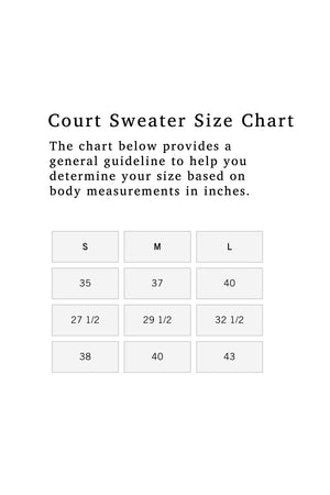 Clare V Le Court Sweater Cream Cobalt Speckle