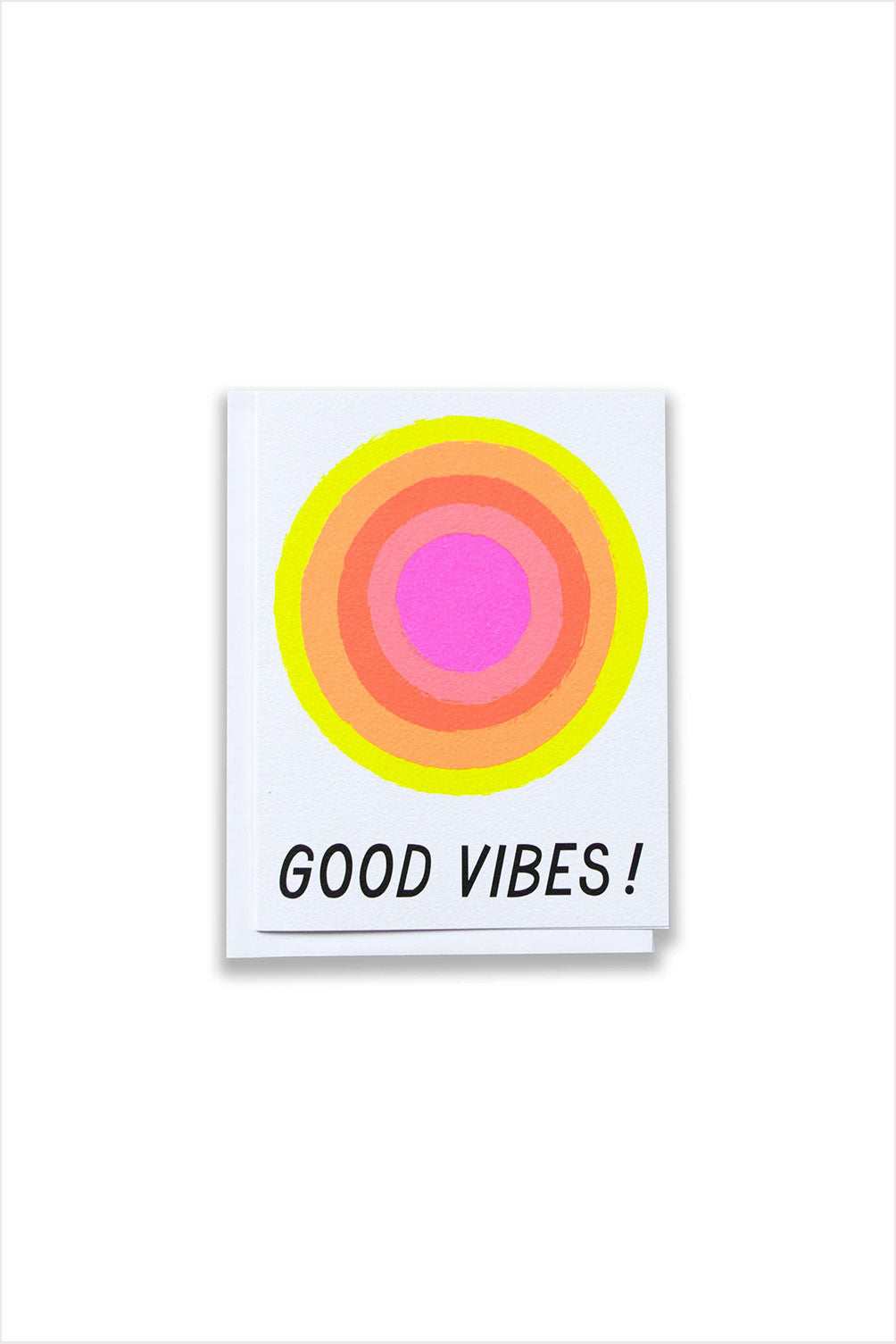 Good Vibes Glowing Neon Sunshine Note Card