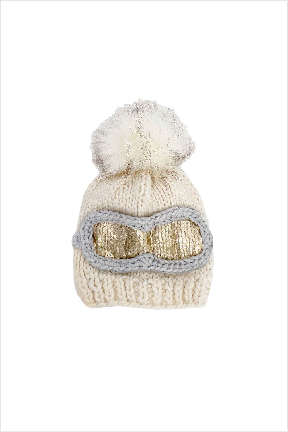 Ski Goggles Beanie Cream