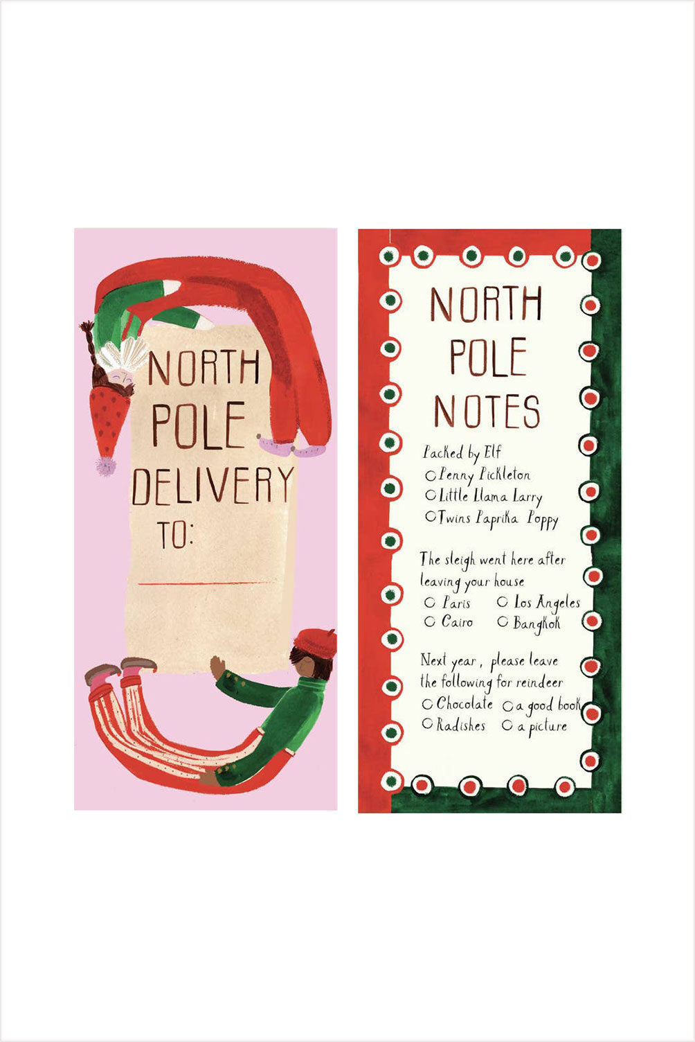 North Pole Delivery Gift Tags