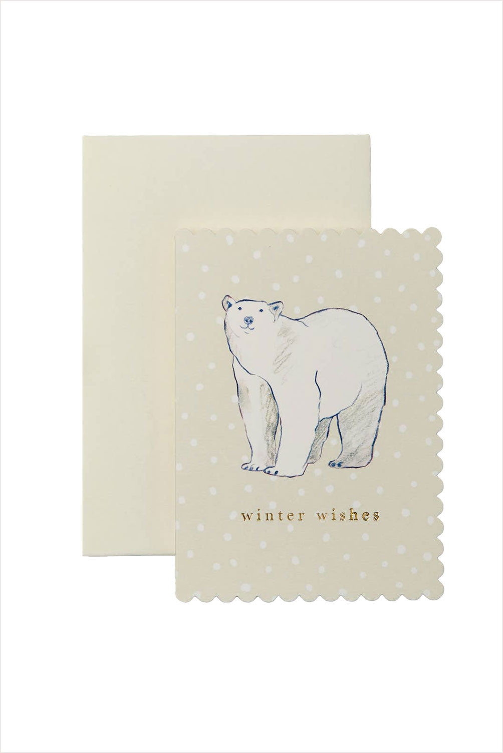 Polar Bears Winter Wishes Card