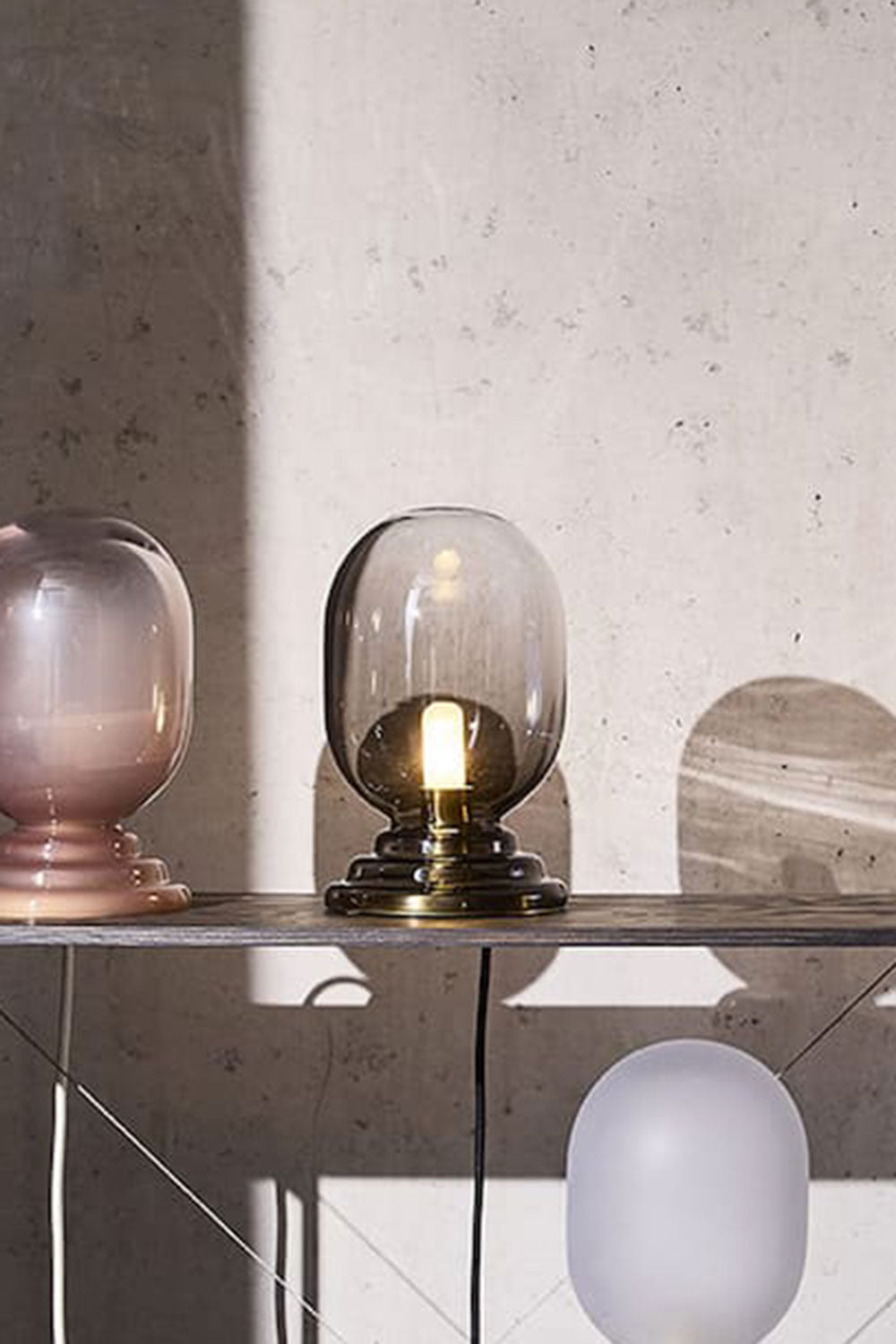 Tropos Table Lamp Smoke Grey