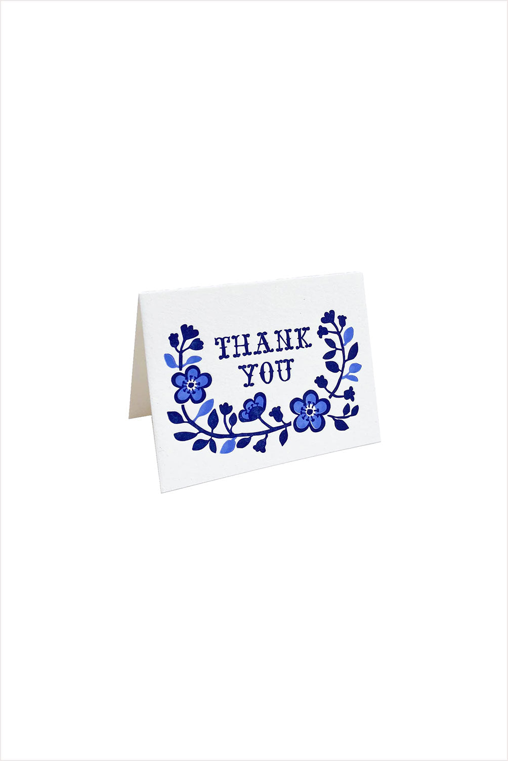 Mini Blue Thank You Card