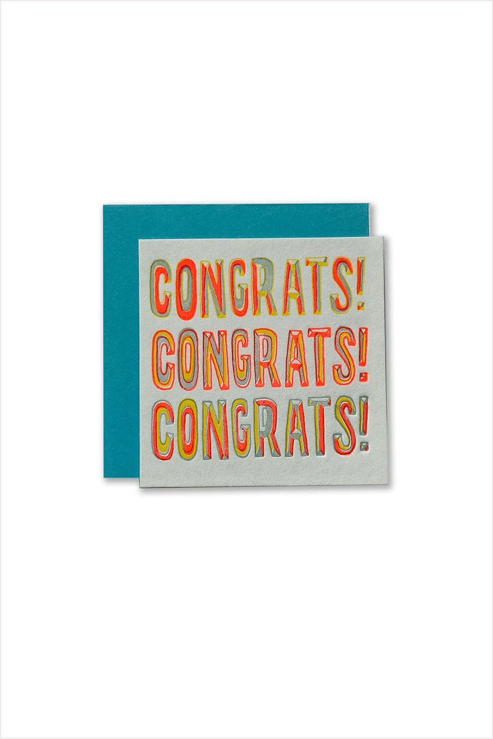 Congrats x3 Tiny Card