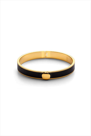 Thin Bangle Bracelet Black