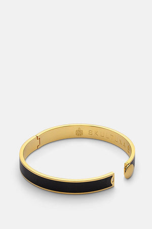 Thin Bangle Bracelet Black