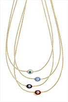 Enamel Evil Eye Necklace
