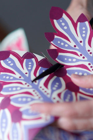 Patterned Paper Coronets